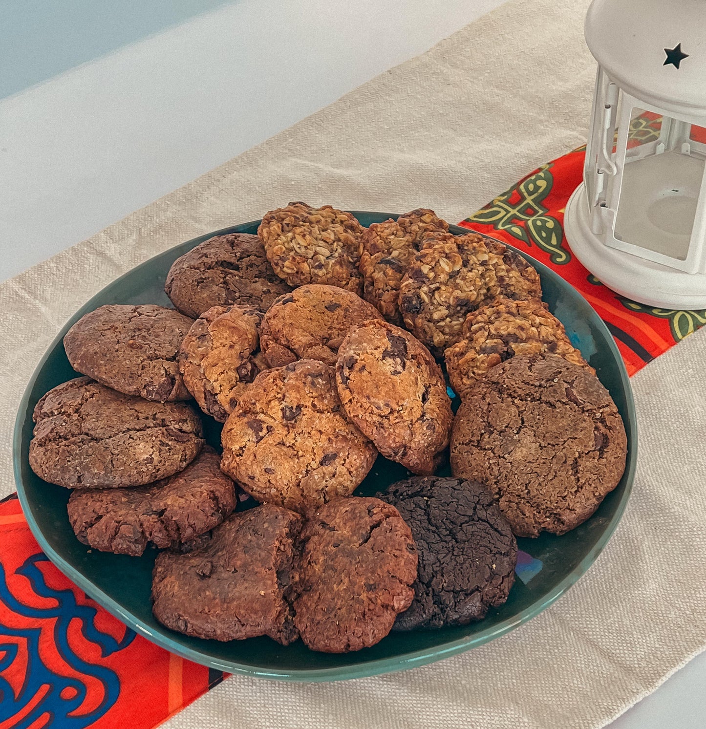 Handmade Ramadan Platter with 15 Cookies 🌙✨